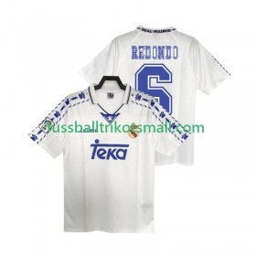 Fußballtrikots Real Madrid REDONDO 6 Retro 1996 1997 Kurzarm Heimtrikotsatz kaufen